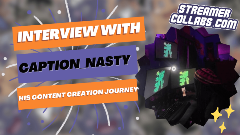 StreamerCollabs podcast hosts discussing streaming niche strategies with Caption_Nasty during exclusive interview