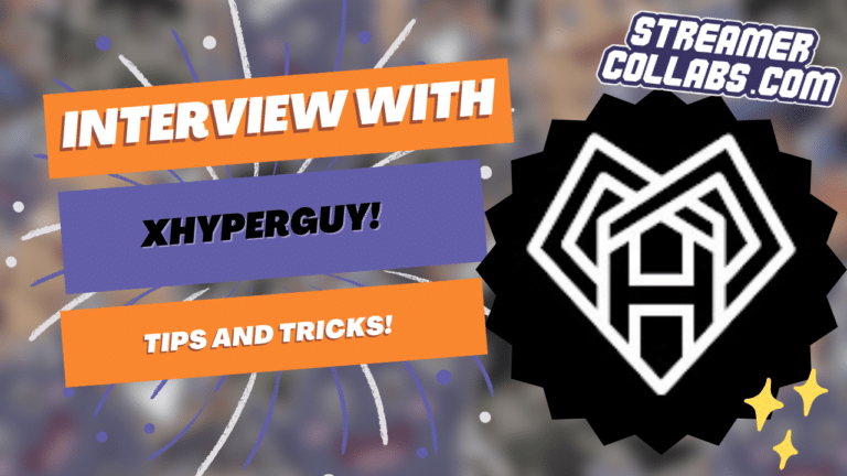 StreamerCollabs podcast hosts discussing gaming collaboration tips with xHyperGuy