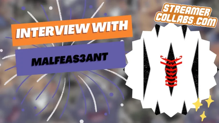 Malfeas3ant discussing positive gaming community strategies on the StreamerCollabs podcast.