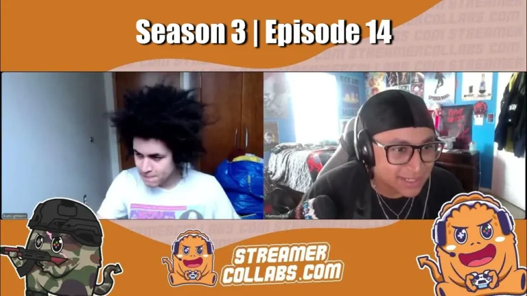 Two streamers discussing streaming collaboration tips during live gaming session, partnership strategies for audience growth