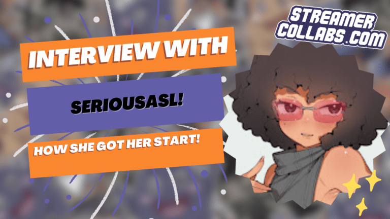 StreamerCollabs podcast hosts discussing essential streaming insights with SeriousASL during her interview about gaming career development