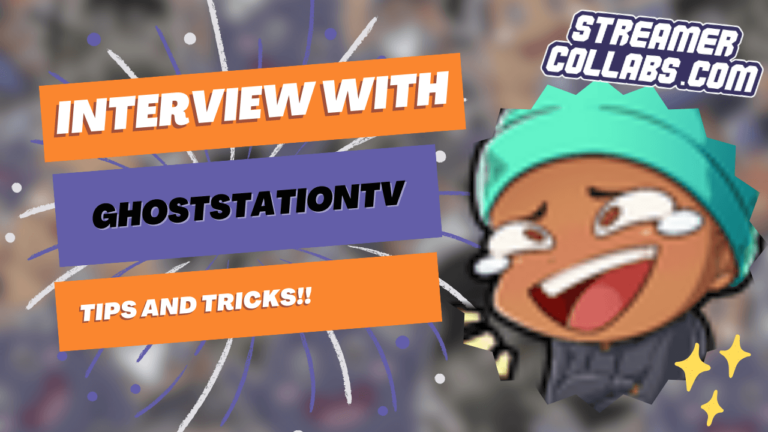 StreamerCollabs podcast hosts discussing effective Twitch community building strategies with GhostStationTV