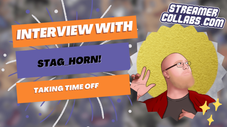 StreamerCollabs podcast hosts discussing Twitch streaming growth tips with Stag_Horn