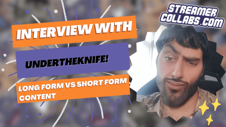 StreamerCollabs podcast hosts discussing streaming collaboration strategies with UnderTheKnife