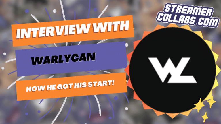 StreamerCollabs podcast hosts discussing streaming mental health strategies with guest WarLycan36