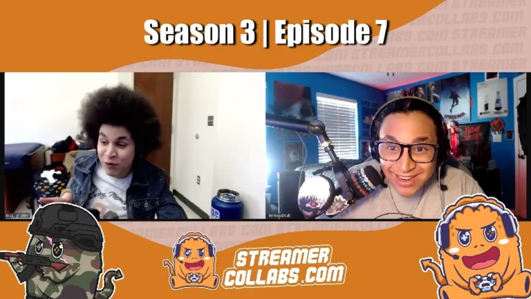 StreamerCollabs podcast hosts discussing content transition strategies for streamers