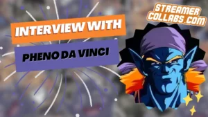 StreamerCollabs podcast hosts discussing streaming tips for beginners with experienced content creator Pheno Da Vinci