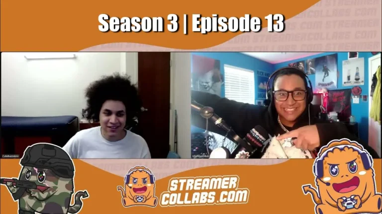 StreamerCollabs podcast hosts discussing effective content creation strategies that go beyond simple consistency.